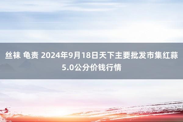 丝袜 龟责 2024年9月18日天下主要批发市集红蒜5.0公分价钱行情