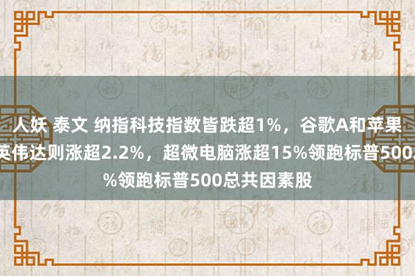 人妖 泰文 纳指科技指数皆跌超1%，谷歌A和苹果跌超2%，英伟达则涨超2.2%，超微电脑涨超15%领跑标普500总共因素股