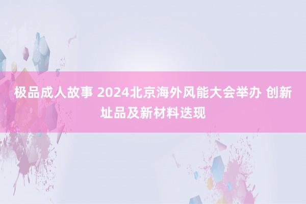 极品成人故事 2024北京海外风能大会举办 创新址品及新材料迭现