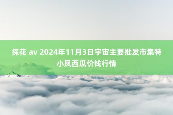 探花 av 2024年11月3日宇宙主要批发市集特小凤西瓜价钱行情
