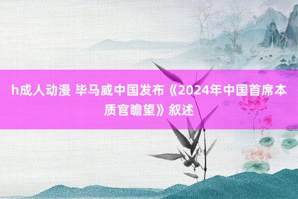 h成人动漫 毕马威中国发布《2024年中国首席本质官瞻望》叙述
