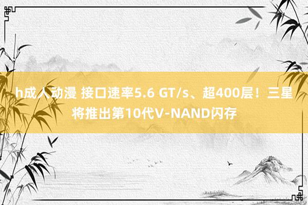 h成人动漫 接口速率5.6 GT/s、超400层！三星将推出第10代V-NAND闪存