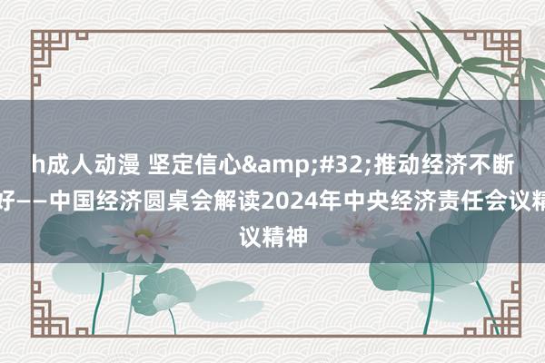 h成人动漫 坚定信心&#32;推动经济不断向好——中国经济圆桌会解读2024年中央经济责任会议精神