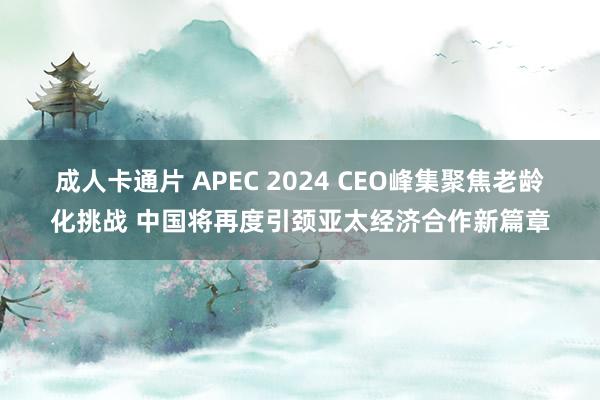 成人卡通片 APEC 2024 CEO峰集聚焦老龄化挑战 中国将再度引颈亚太经济合作新篇章