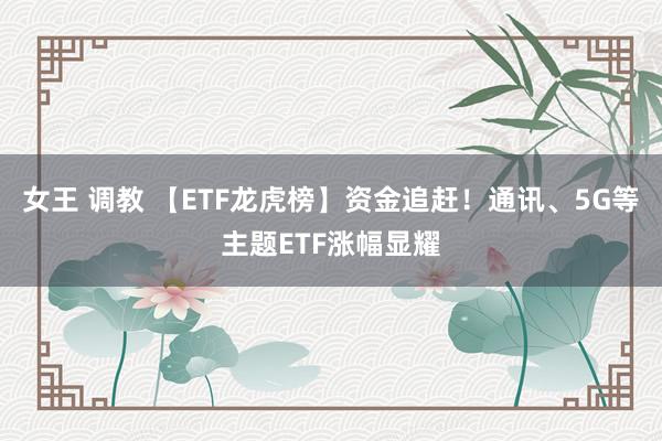 女王 调教 【ETF龙虎榜】资金追赶！通讯、5G等主题ETF涨幅显耀
