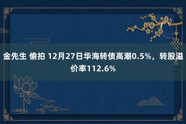 金先生 偷拍 12月27日华海转债高潮0.5%，转股溢价率112.6%