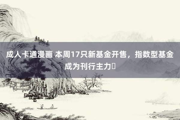 成人卡通漫画 本周17只新基金开售，指数型基金成为刊行主力‍