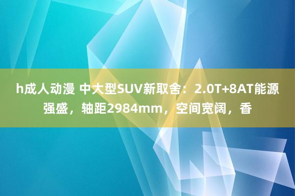 h成人动漫 中大型SUV新取舍：2.0T+8AT能源强盛，轴距2984mm，空间宽阔，香