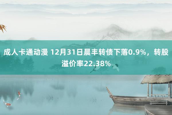 成人卡通动漫 12月31日晨丰转债下落0.9%，转股溢价率22.38%