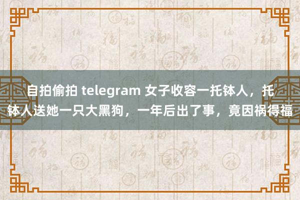 自拍偷拍 telegram 女子收容一托钵人，托钵人送她一只大黑狗，一年后出了事，竟因祸得福