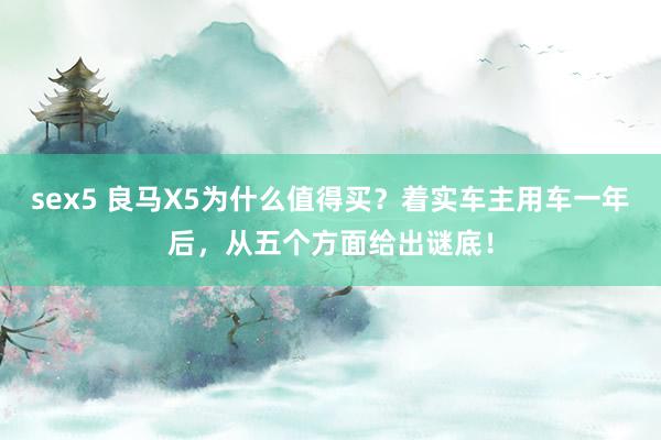 sex5 良马X5为什么值得买？着实车主用车一年后，从五个方面给出谜底！