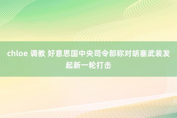 chloe 调教 好意思国中央司令部称对胡塞武装发起新一轮打击