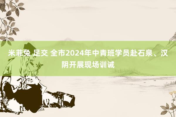 米菲兔 足交 全市2024年中青班学员赴石泉、汉阴开展现场训诫