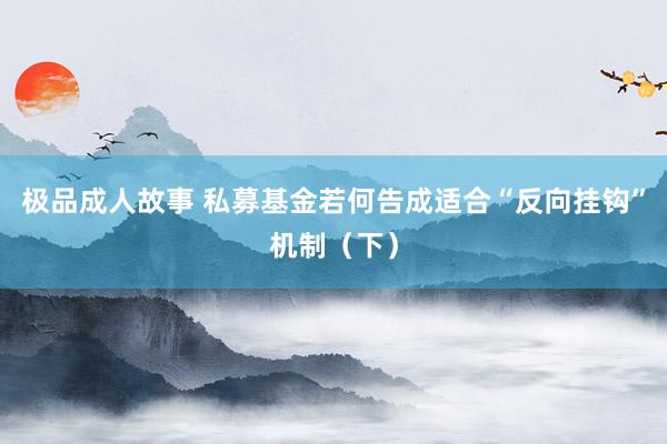 极品成人故事 私募基金若何告成适合“反向挂钩”机制（下）