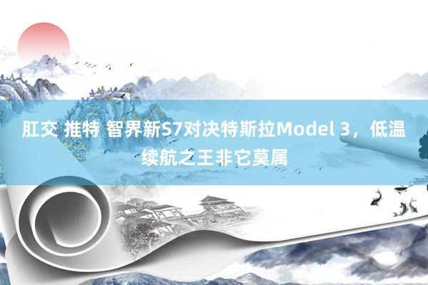 肛交 推特 智界新S7对决特斯拉Model 3，低温续航之王非它莫属