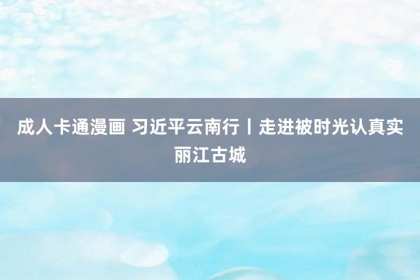 成人卡通漫画 习近平云南行丨走进被时光认真实丽江古城