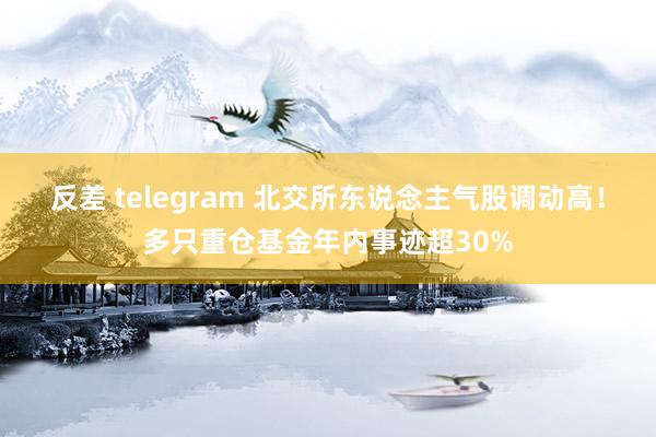 反差 telegram 北交所东说念主气股调动高！多只重仓基金年内事迹超30%