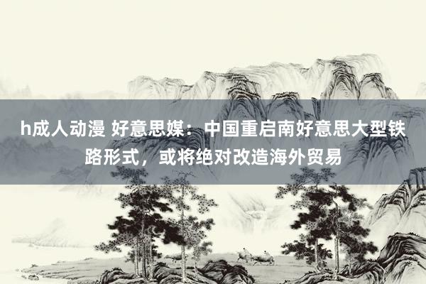 h成人动漫 好意思媒：中国重启南好意思大型铁路形式，或将绝对改造海外贸易
