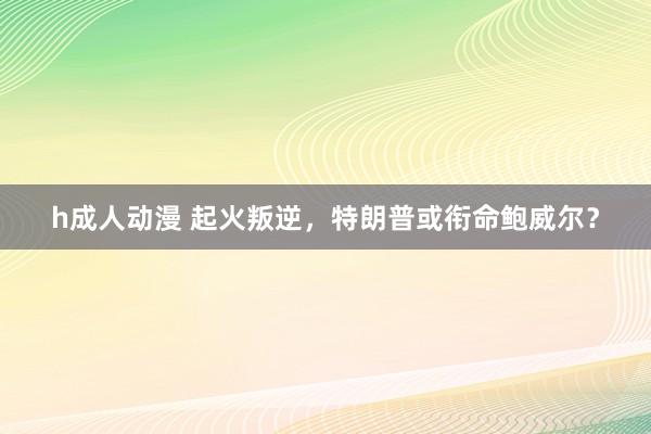 h成人动漫 起火叛逆，特朗普或衔命鲍威尔？